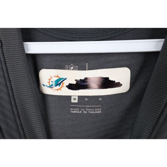 Nike On Field Mens M Team Issued Miami Dolphins Football Crewneck Sweatshirt - Picture 8 of 13